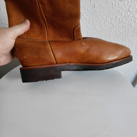 Chippewa Vintage Mens Honey Brown Pull on Leather Boots main image 15